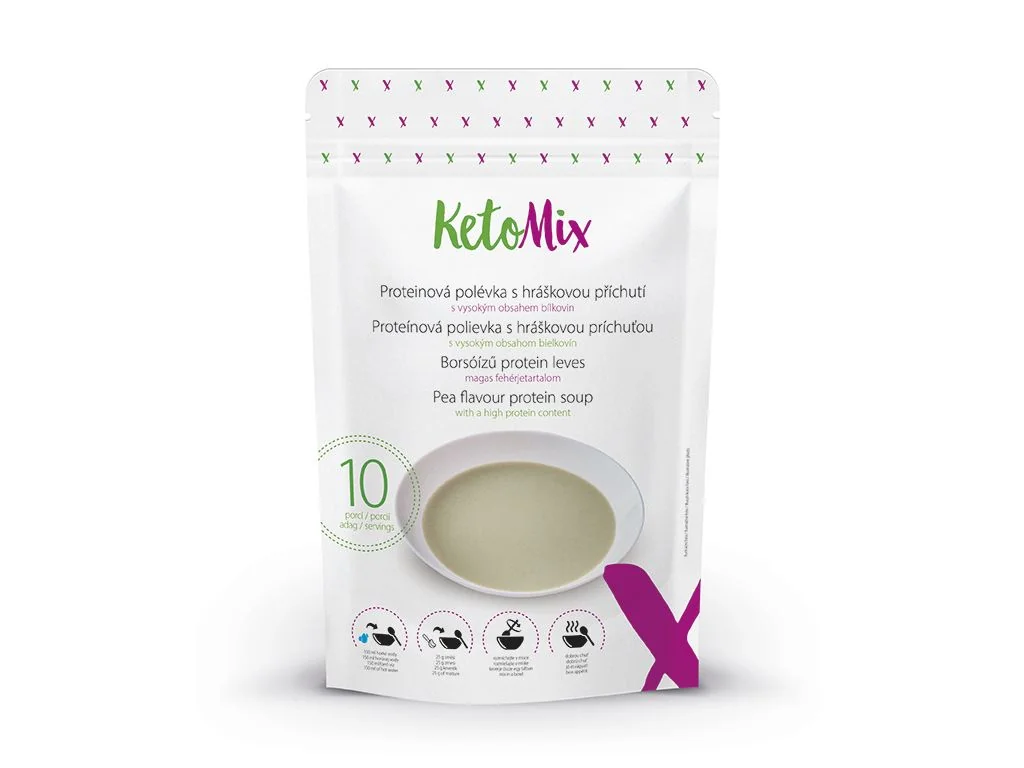 Ketomix Proteinova Polievka Hraskova 1×10 ks, proteínová polievka