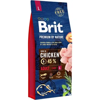 Brit Premium by Nature dog Adult L 1×15 kg, psie granule