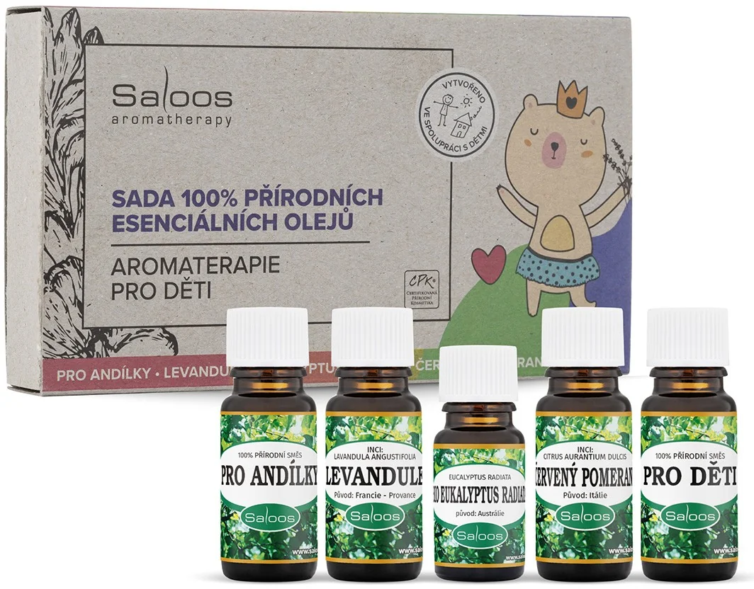 Aromaterapia pre deti - sada 100% prírodných éterických olejov 1×1 set, olej