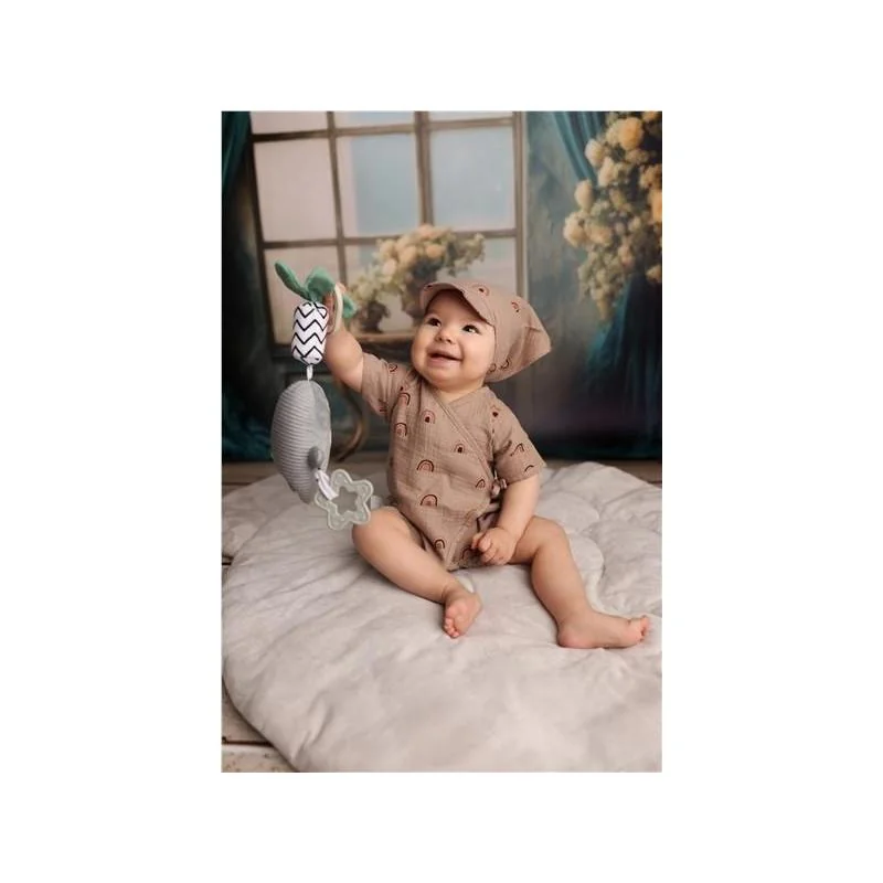 Dojčenské bavlnené body s dlhým rukávom Srdiečka, vel. 86 (12-18m)