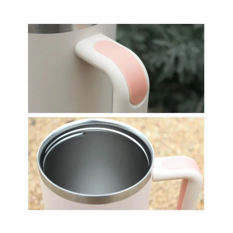 Livefy pohár so slamkou Happycup 1l, béžový