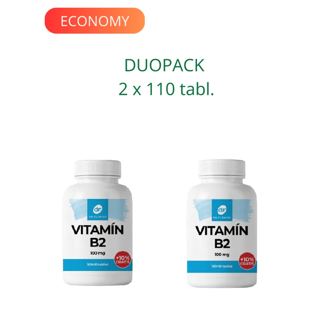 DR. FLEMING Vitamin B2 100mg +10% gratis 220ks DUOPACK