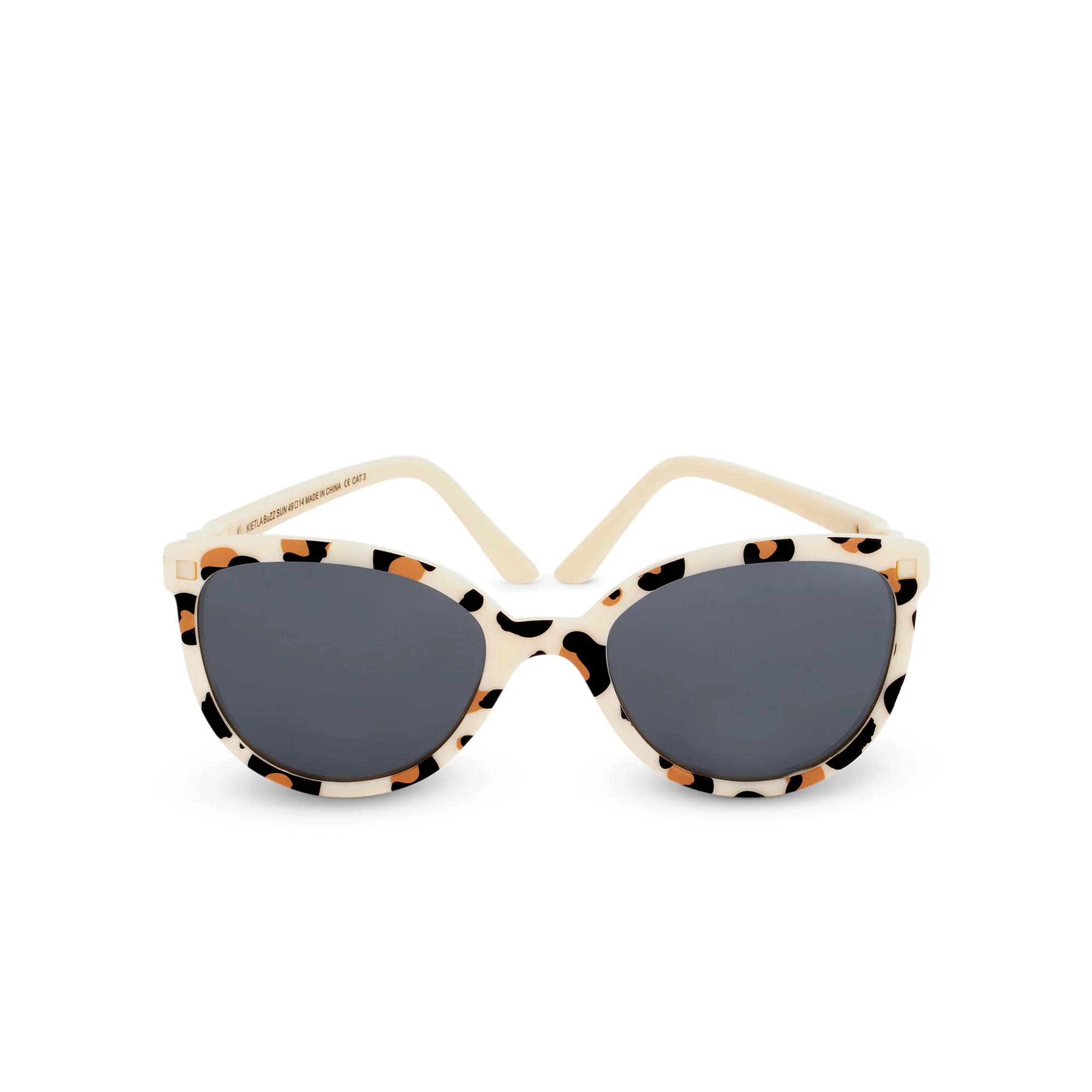 KiETLA CraZyg-Zag slnečné okuliare BuZZ 6-9 rokov - Cream Leopard