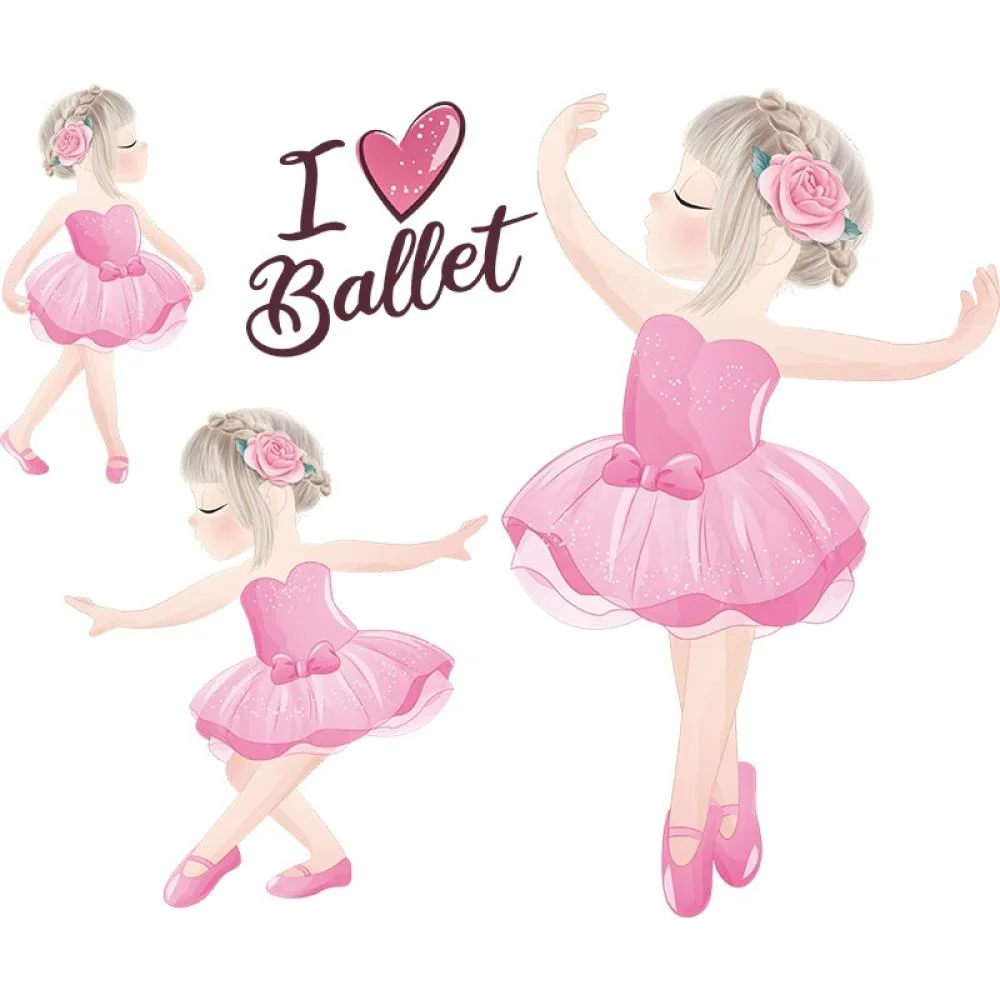 Samolepka na stenu I Love Ballet