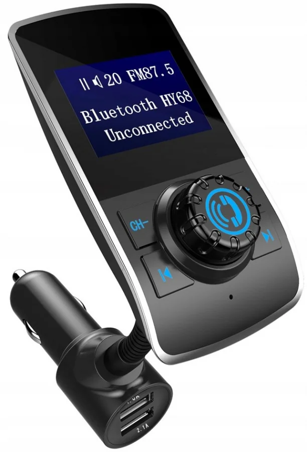 FM Bluetooth vysielač, USB MIC nabíjačka microSD