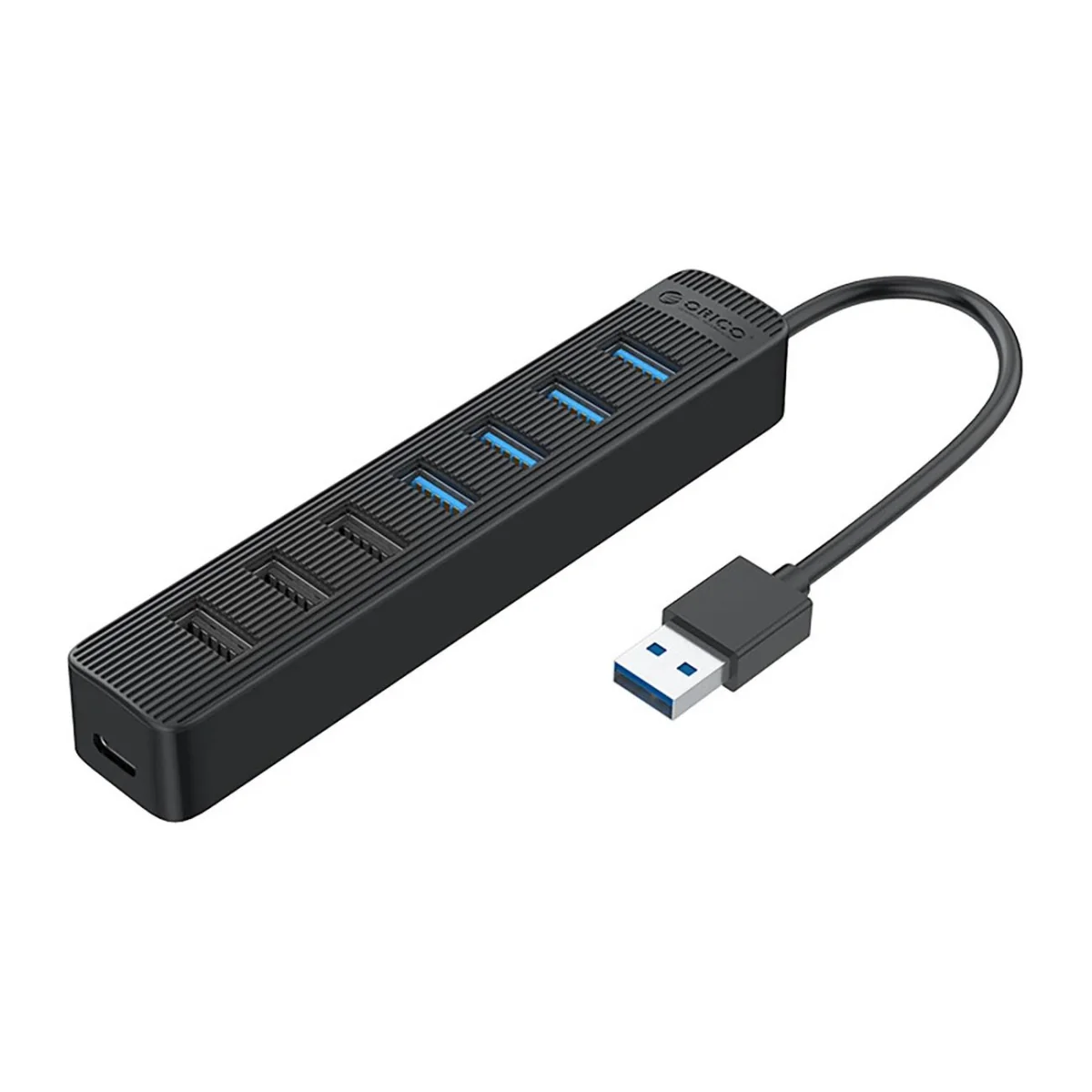 Orico TWU32-4A HUB adaptér USB 3.1 - USB 3.1 / 3x USB 2.0 / USB-C, čierny rny