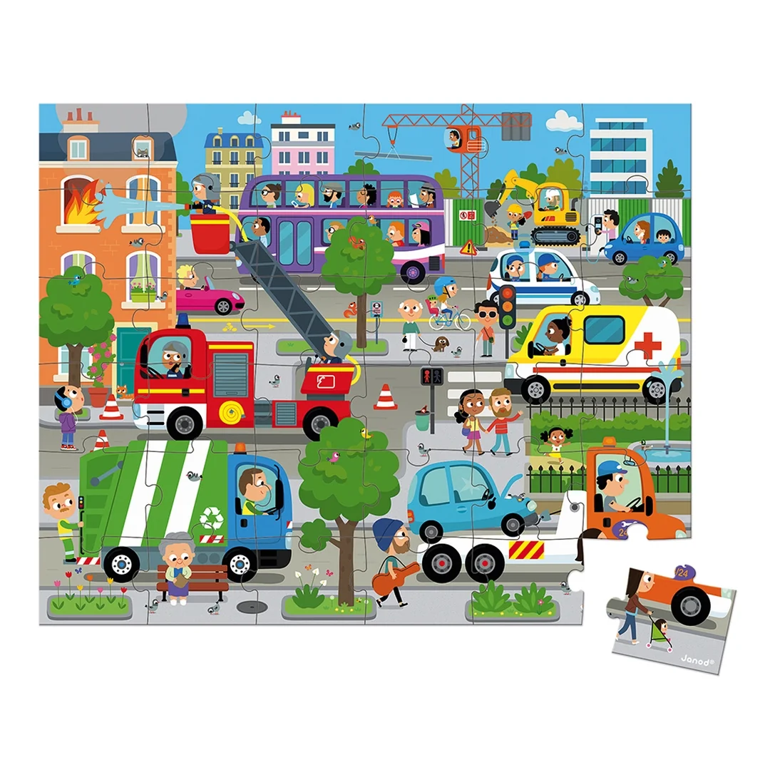 Janod Puzzle Mesto 36 ks