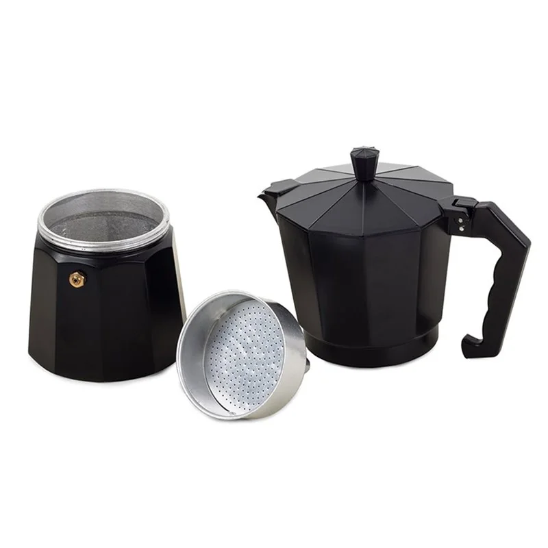 Kanvica Moka 3 kávy 150ml hliník čierny