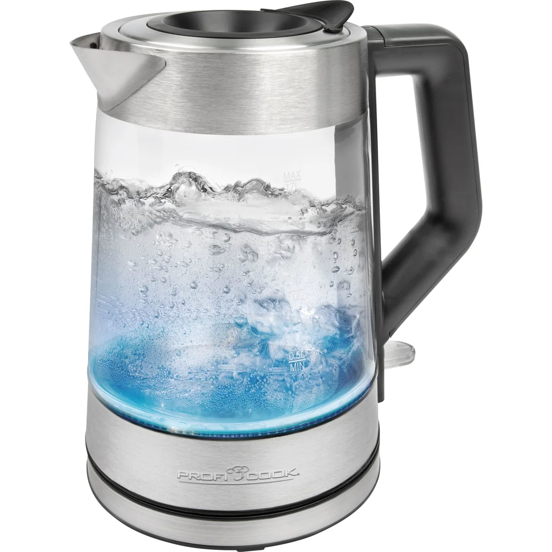 ProfiCook WKS 1190 G rýchlovarná kanvica 1,7 l, sklo/nerez, 2200 W