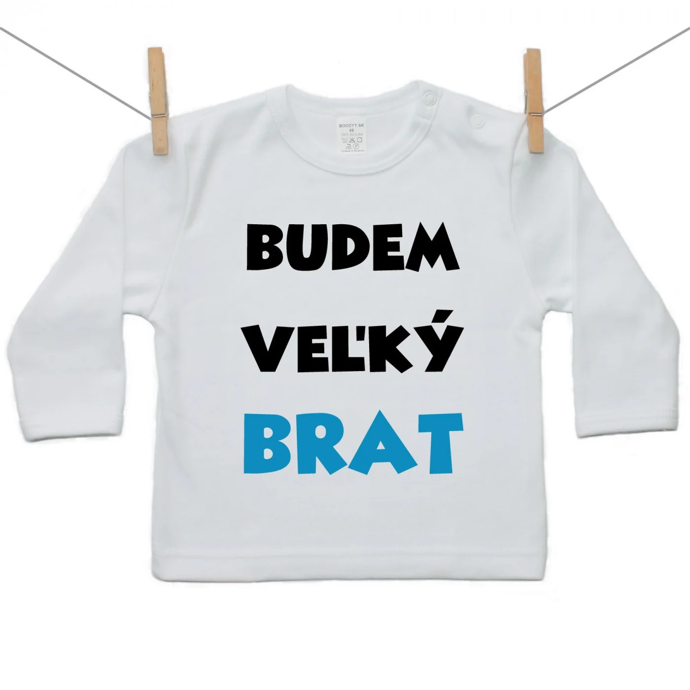 Boodyy Tričko s dlhým rukávom Budem veľký brat Veľkosť: 98