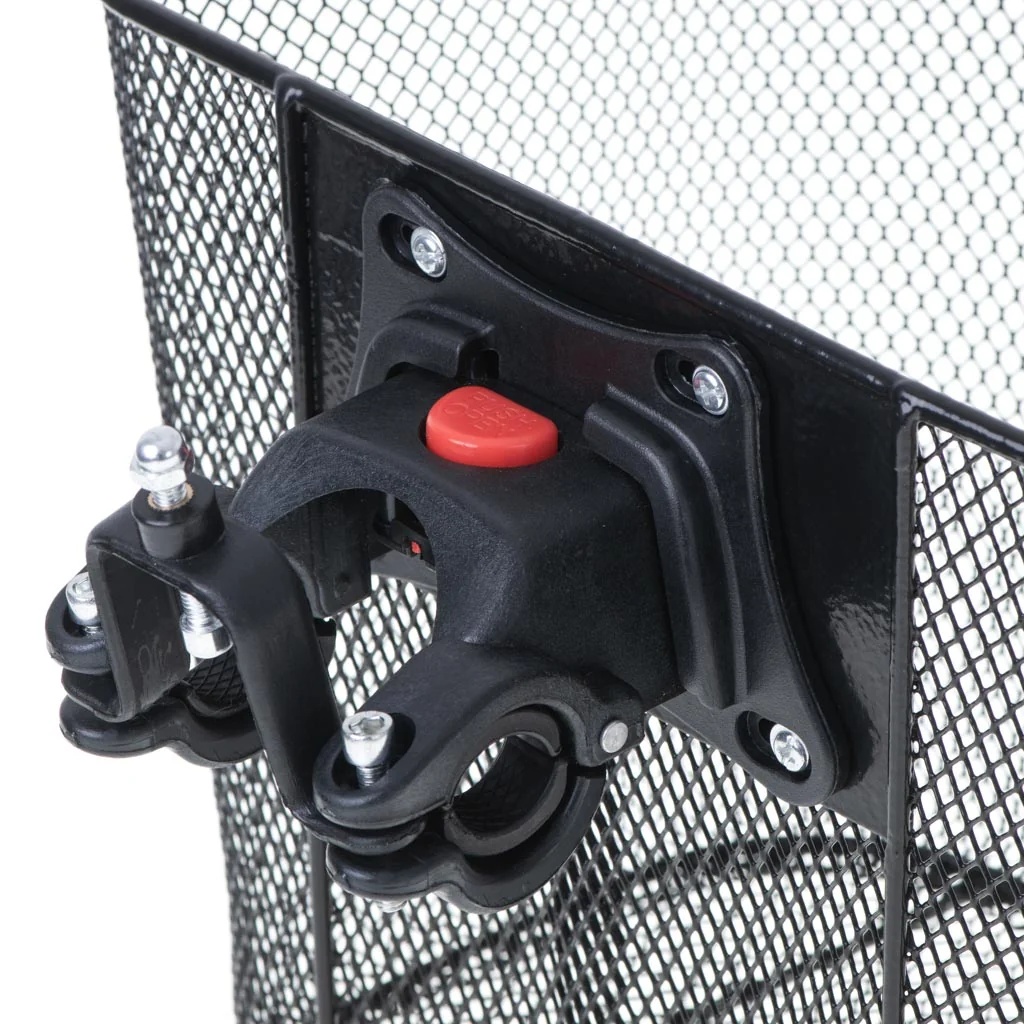 Predný kovový košík na bicykel na riadidlá – rýchloupínací