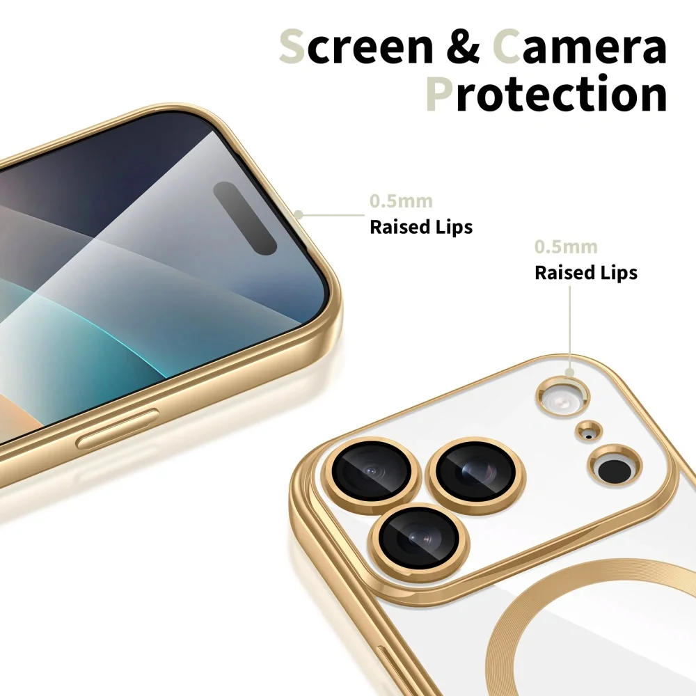 Tech-Protect MagFlex MagSafe kryt na iPhone 17 Pro Max, zlatý