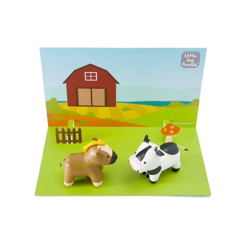 Little Big Friend 3D kartónová scénografia - Farma 70×40×40 cm