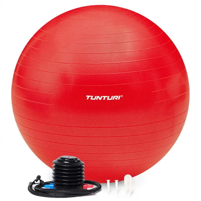Gymnastická lopta s pumpičkou zosilnená 75 cm červená