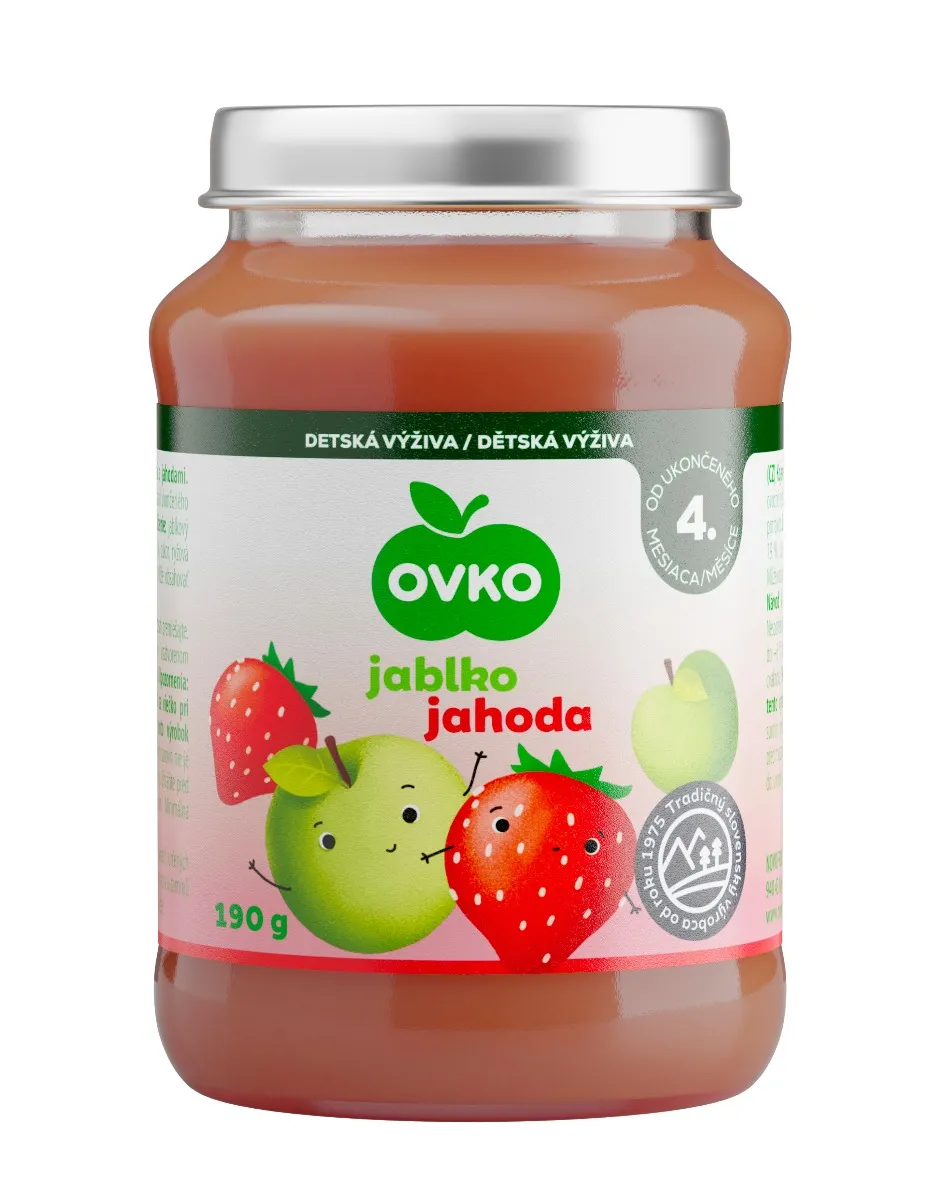 OVKO Detská výživa Jablko Jahoda