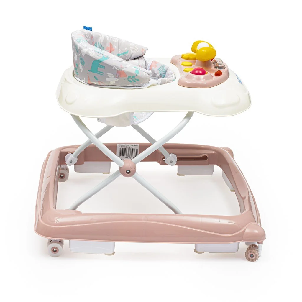 Detské chodítko Baby Mix s volantom a silikónovými kolieskami