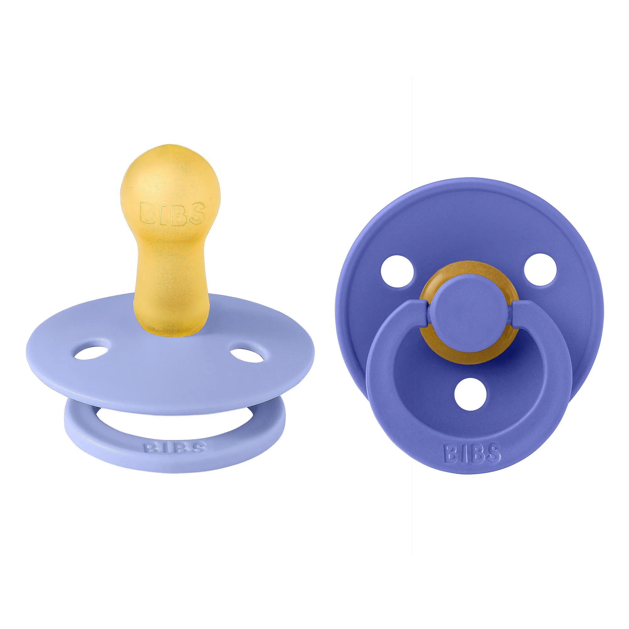 BIBS Colour cumlíky z prírodného kaučuku 2ks - veľkosť 2 Hush / Grape
