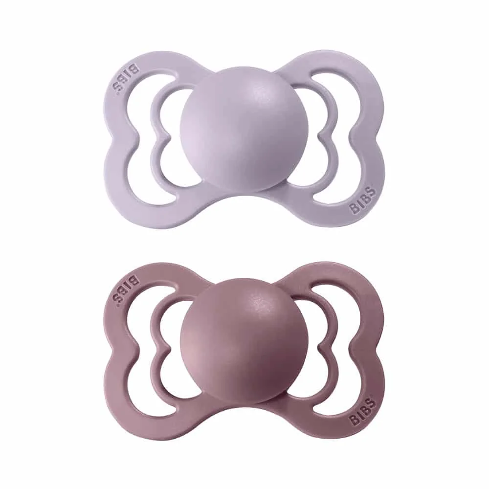 BIBS Supreme cumlíky zo silikónu 2ks veľkosť 1 - Dusky Lilac / Heather