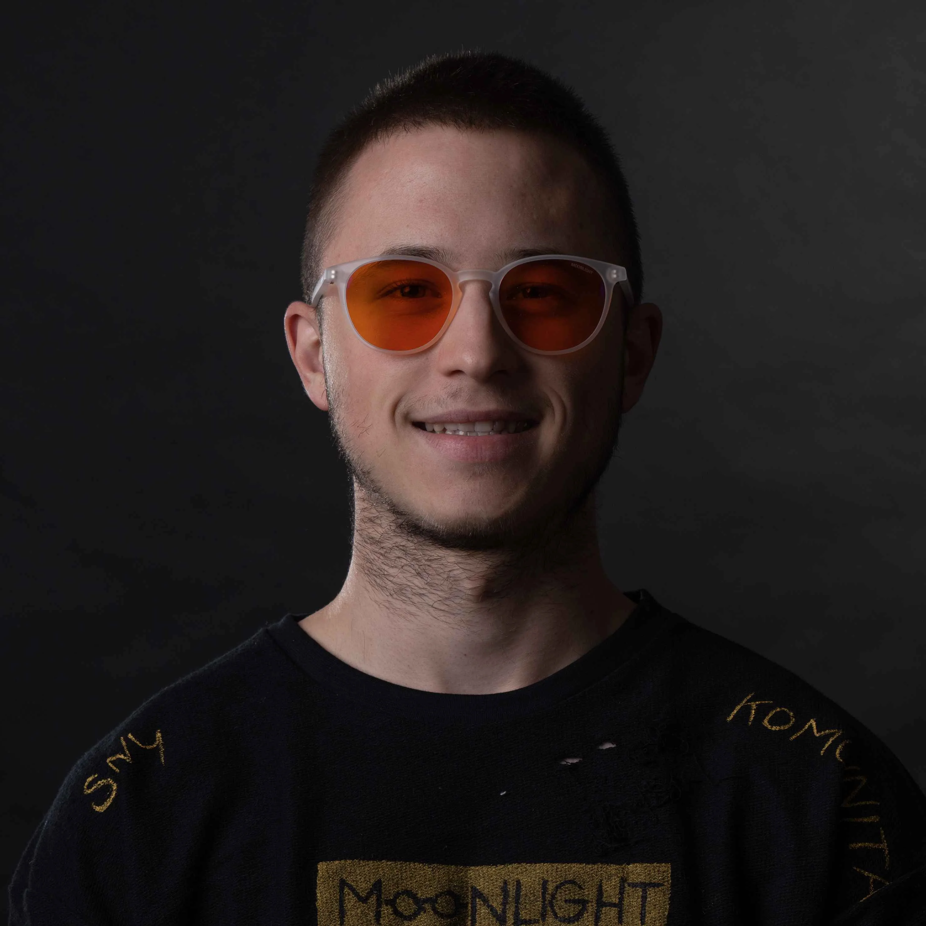 Moonlight okuliare Apollo - Matná Biela (nočná) 1×1 ks, nočné okuliare proti modrému svetlu