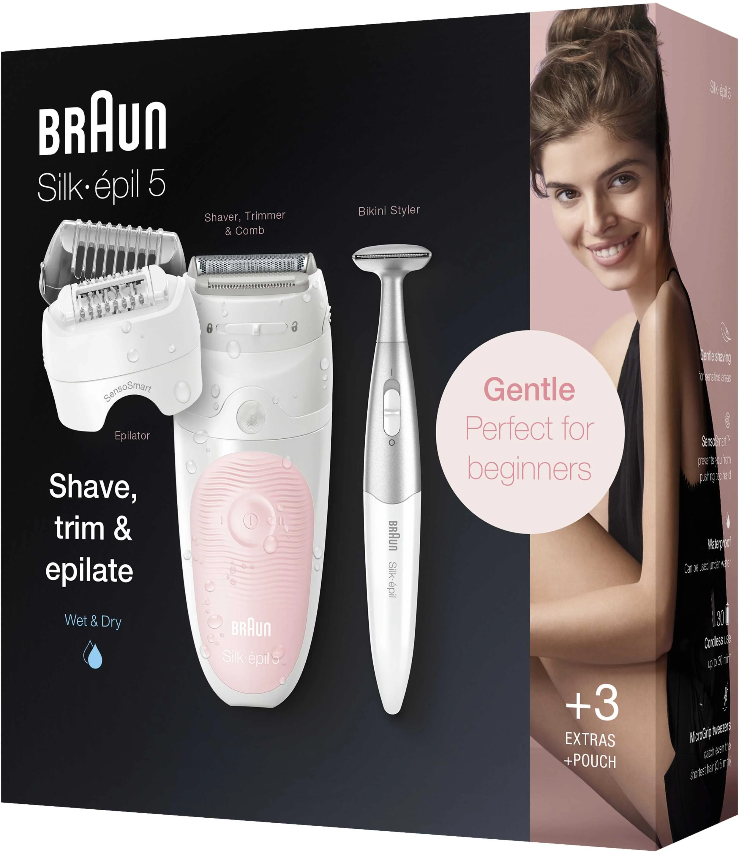Braun Silk-épil 5 5-820 Flamingo 1×1 ks, Epilátor