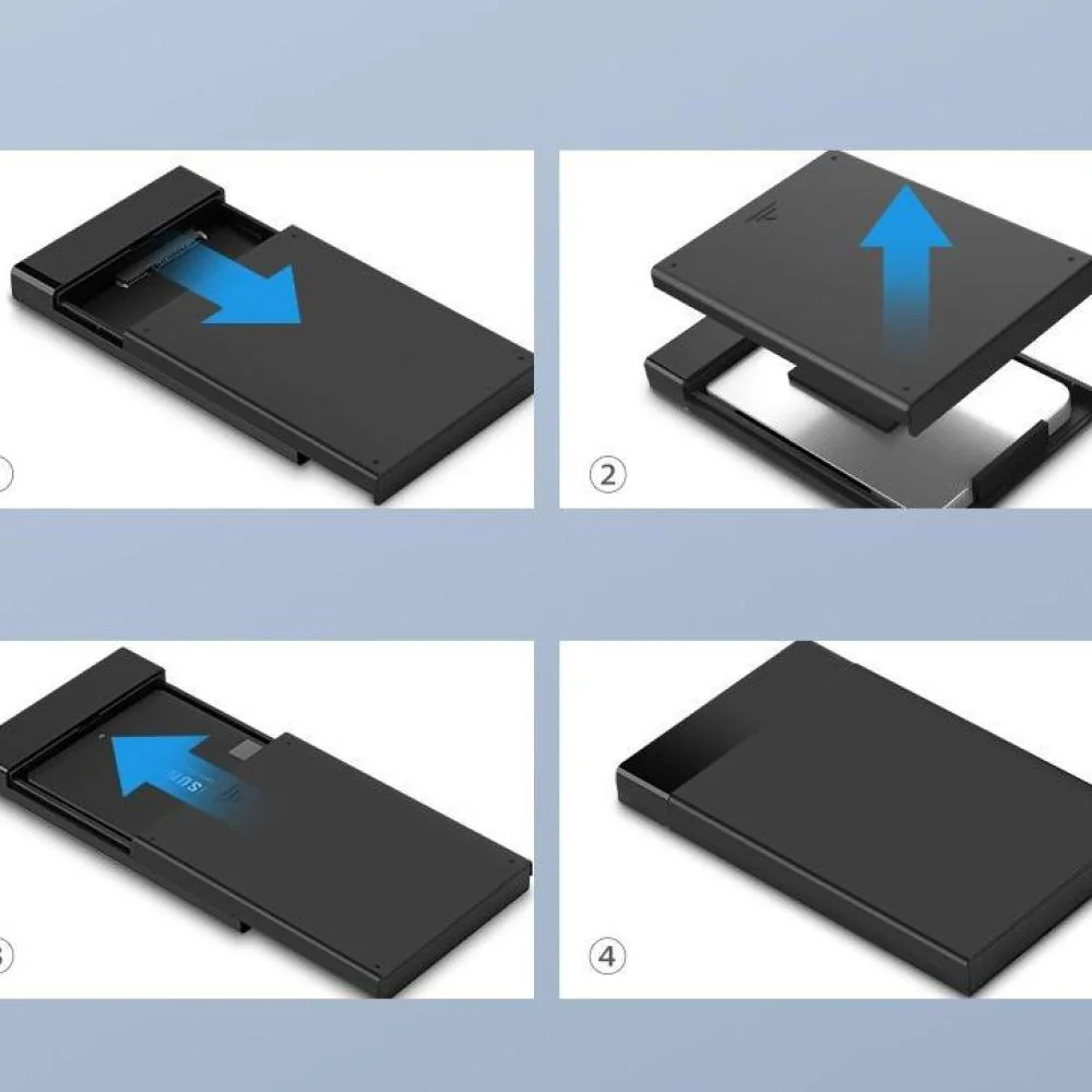 Puzdro pre externý disk HDD 2,5'' - Čierna