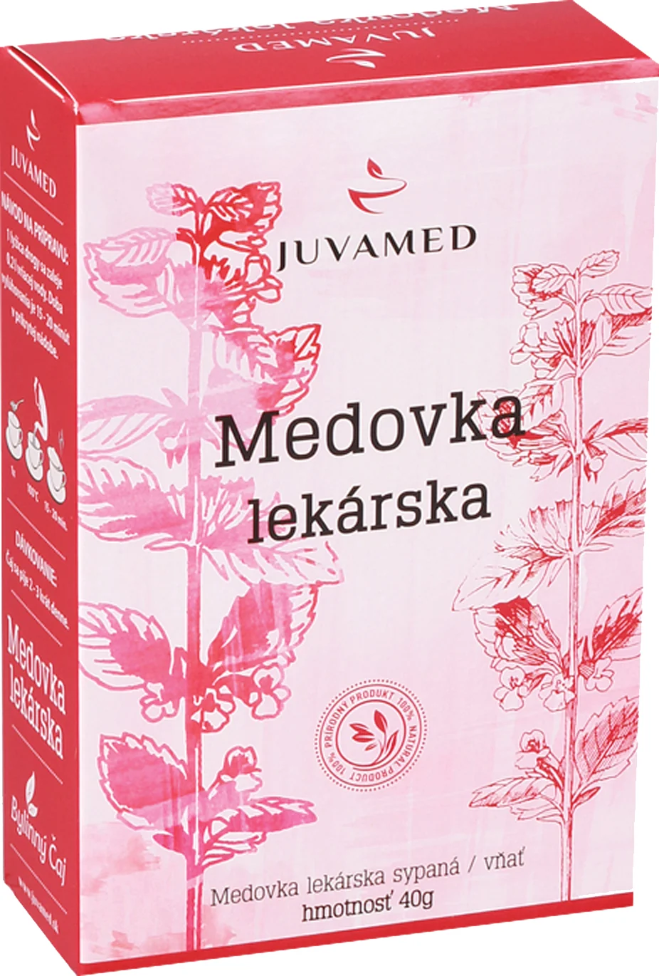 JUVAMED MEDOVKA LEKÁRSKA - VŇAŤ 1×40 g, sypaný čaj