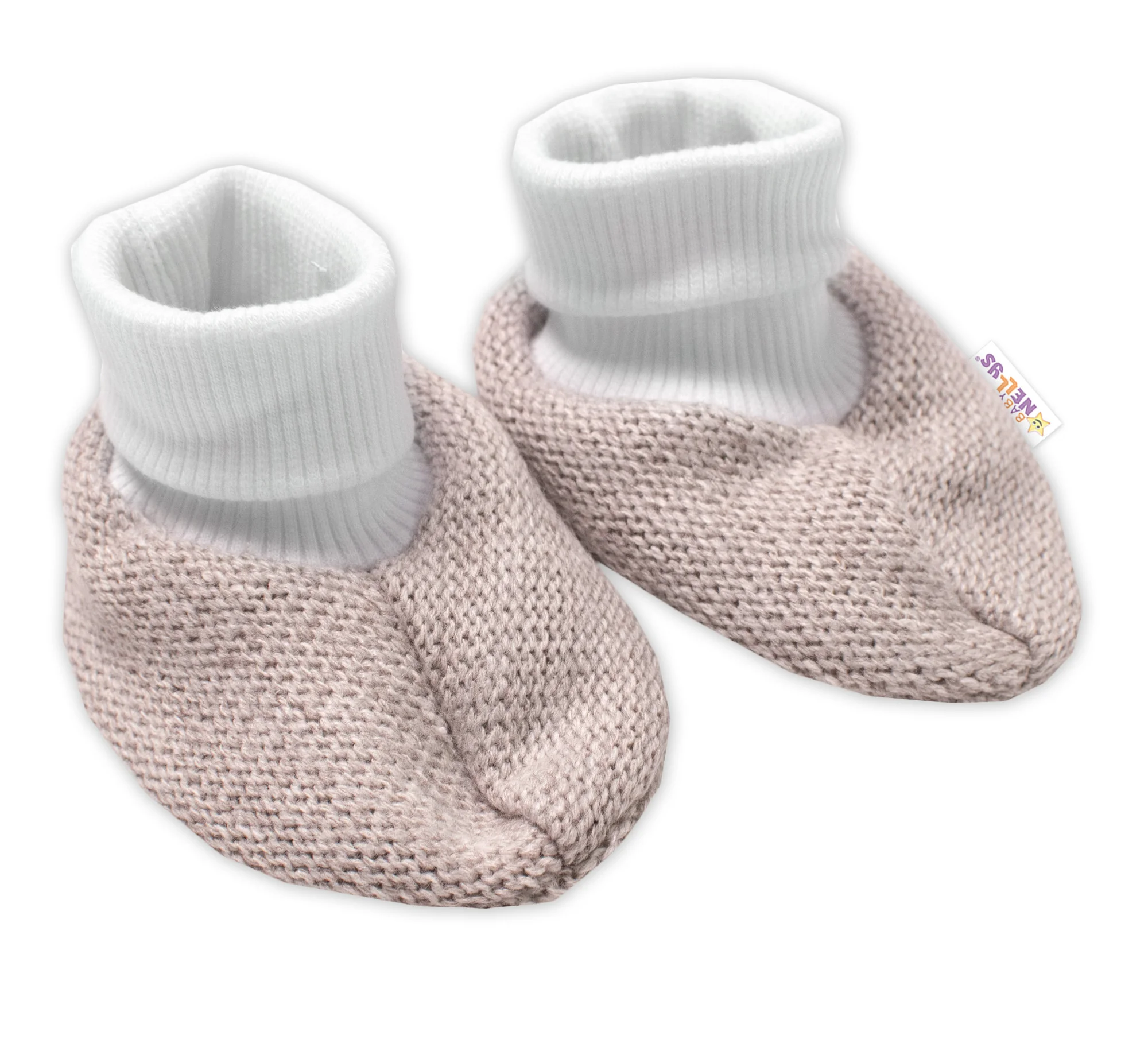 3-dielna súprava Hand made, pletený kabátik, kalhoty a topánky, béžová, veľ.62