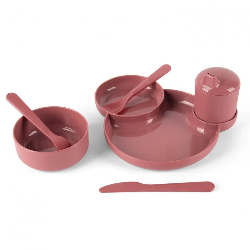 DANTOY tiny jedálenský set Red 7ks 0m+