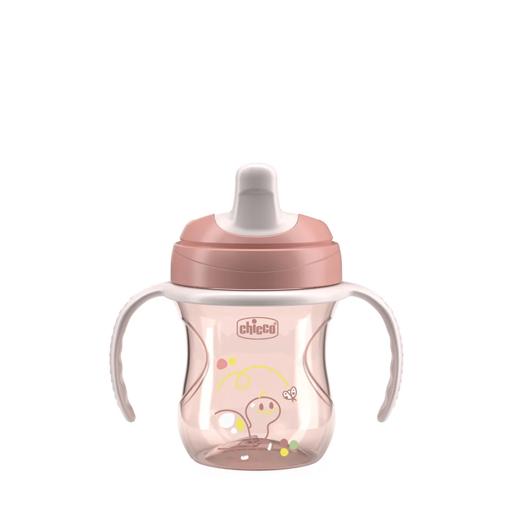 CHICCO Hrnček Training s držadlami pink, 6m+ 1x1 ks