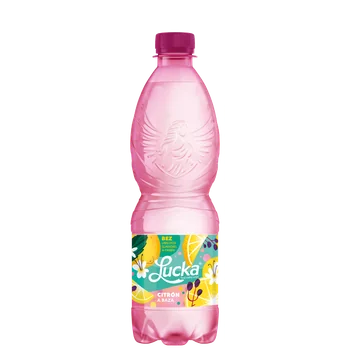 LUCKA - pramenitá voda s príchuťou CITRÓN A BAZA 0,5l 1×500 ml, pramenitá voda ochutená