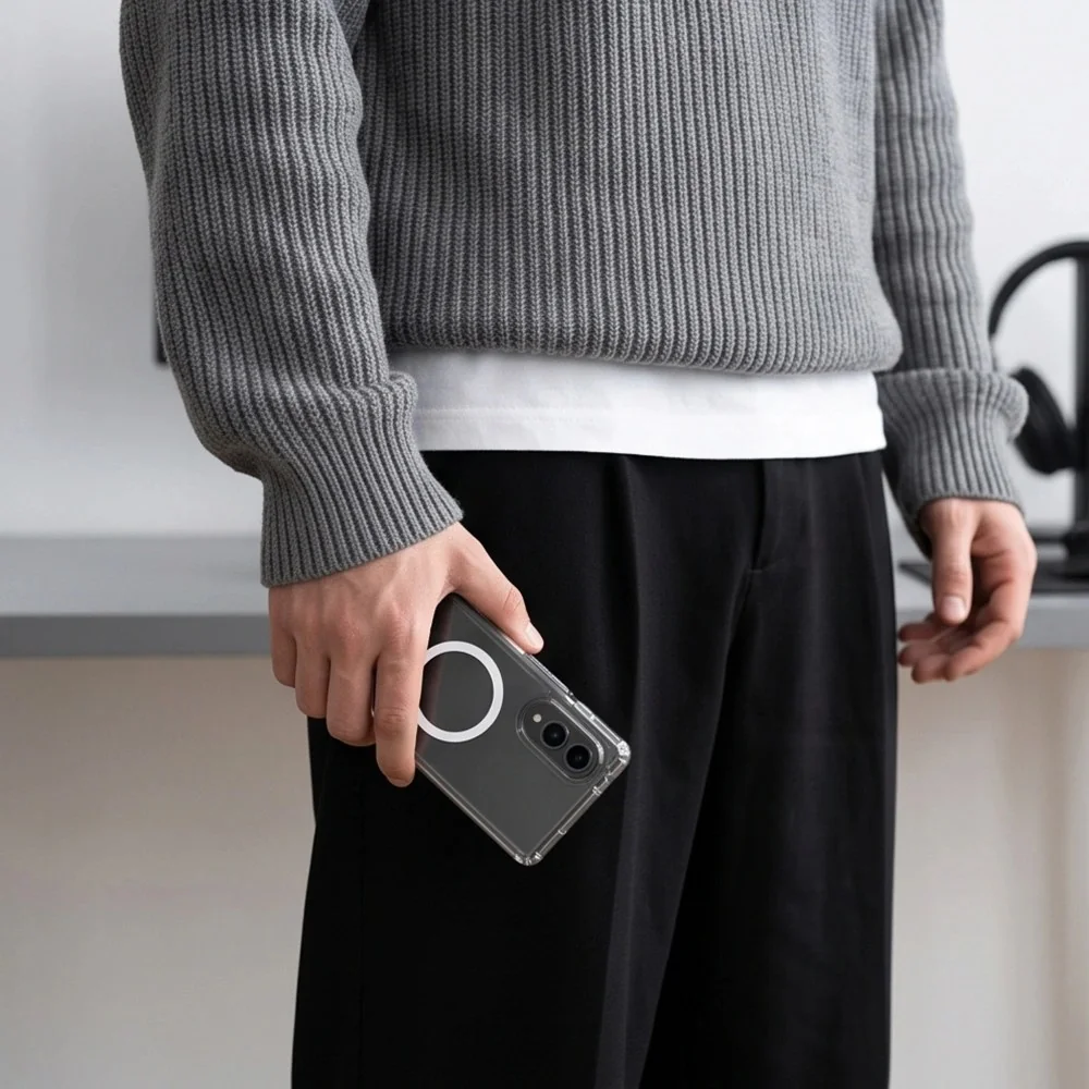 Tech-Protect FlexAir Hybrid MagSafe kryt na Samsung Galaxy Z Fold 8, priesvitný