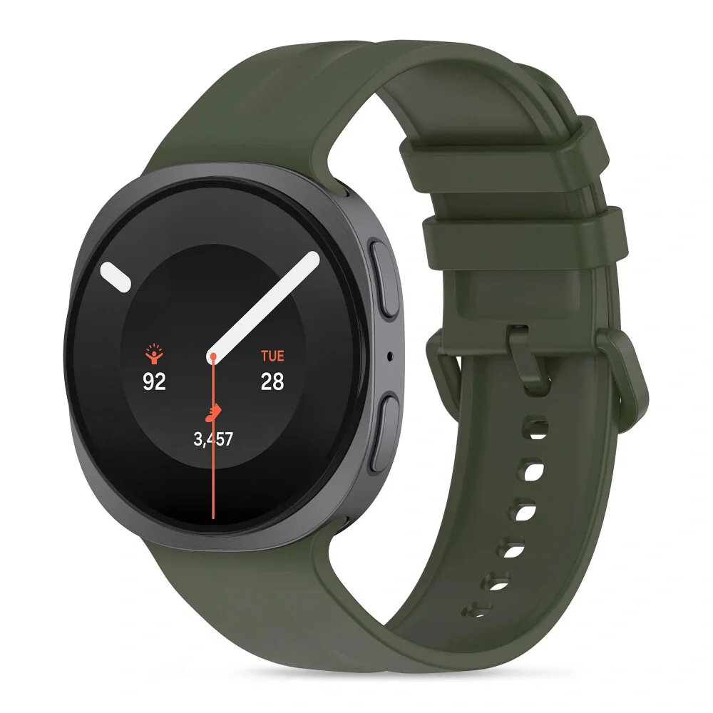 Tech-Protect Silicone Evo remienok na Samsung Galaxy Watch 8 / 9 / Classic (40 / 44 / 46mm), military green