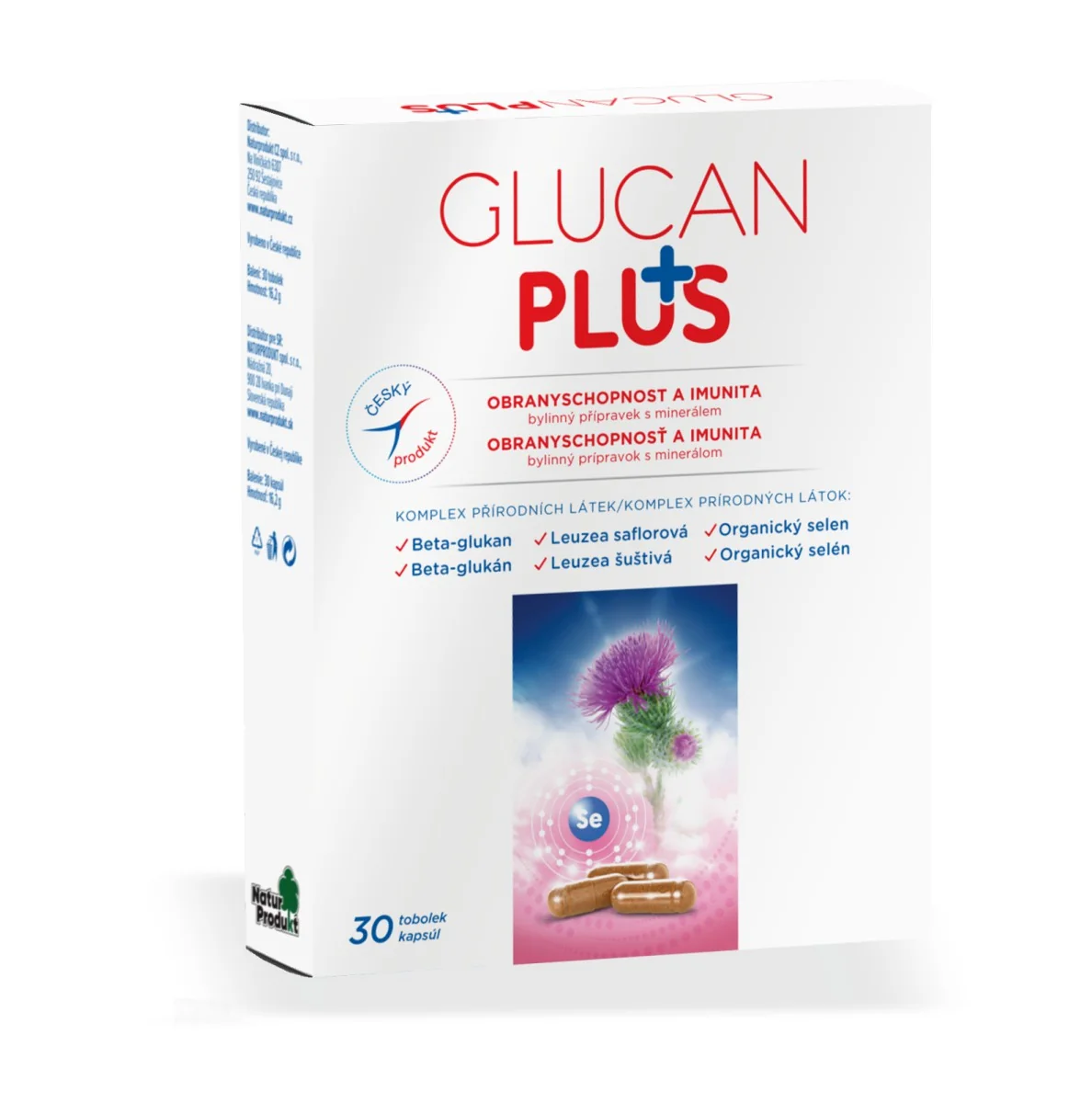 GLUCAN PLUS 1×30 cps, výživový doplnok