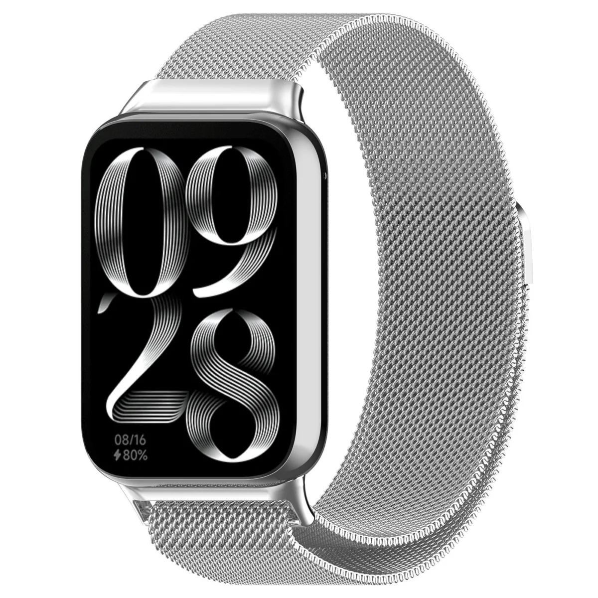 BStrap Milanese remienok na Xiaomi Mi Band 8 Pro silver