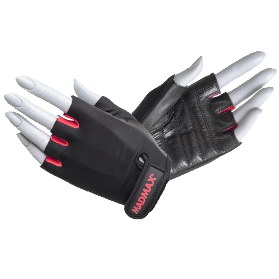 MADMAX MFG-251 GLOVES FOR FITNESS RAINBOW - Black/Rubine red, M