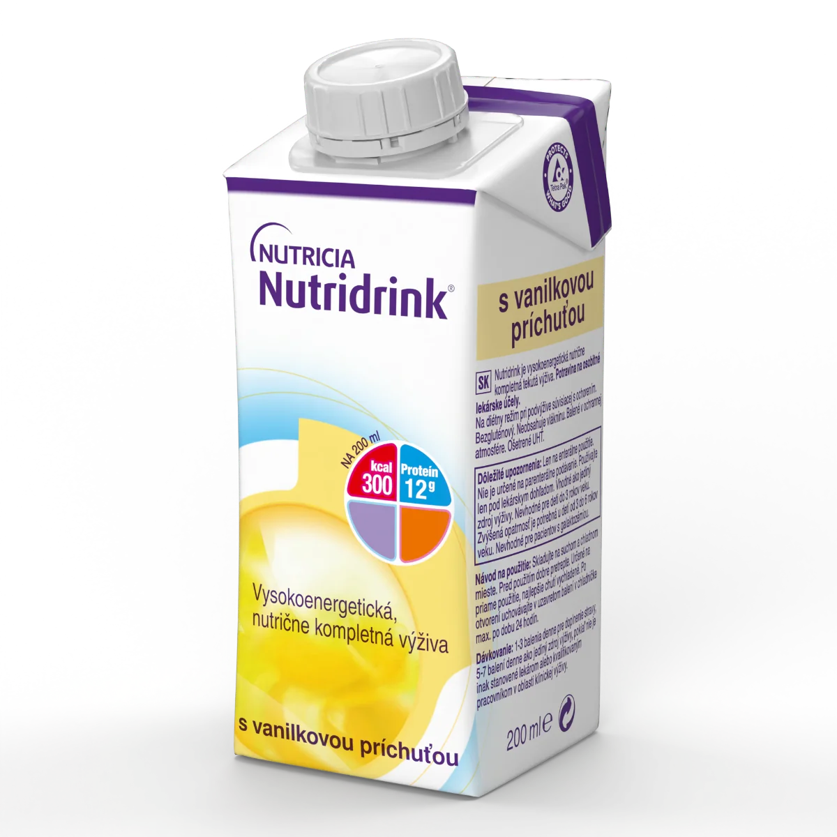 Nutridrink s vanilkovou príchuťou 1×200 ml, s vanilkovou príchuťou