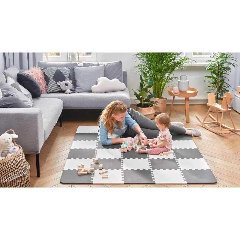 Podložka penová puzzle Luno 150 x 180 cm Black, 30 ks