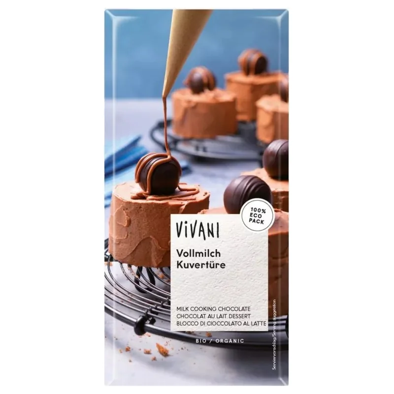 Čokoláda mliečna na varenie 35% BIO (3x150g) Family pack