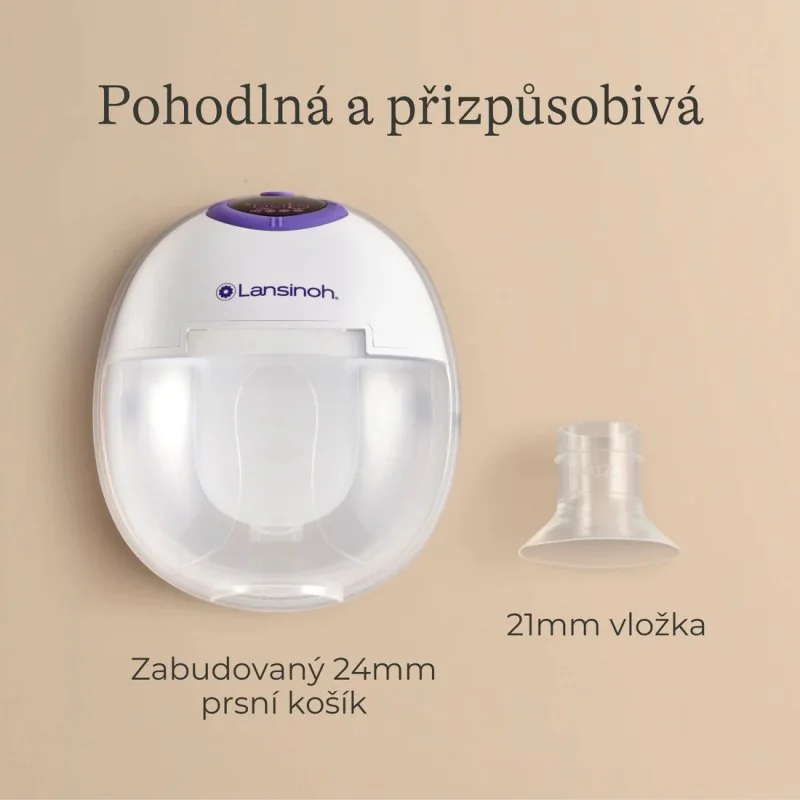 Odsávačka materského mlieka elektrická dvojitá handsfree Duo