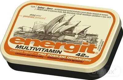 energit MULTIVITAMIN 1×42 tbl, s príchuťou pomaranč