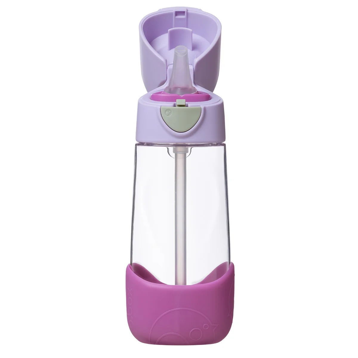 Fľaša na pitie so slamkou 450 ml sugar plum