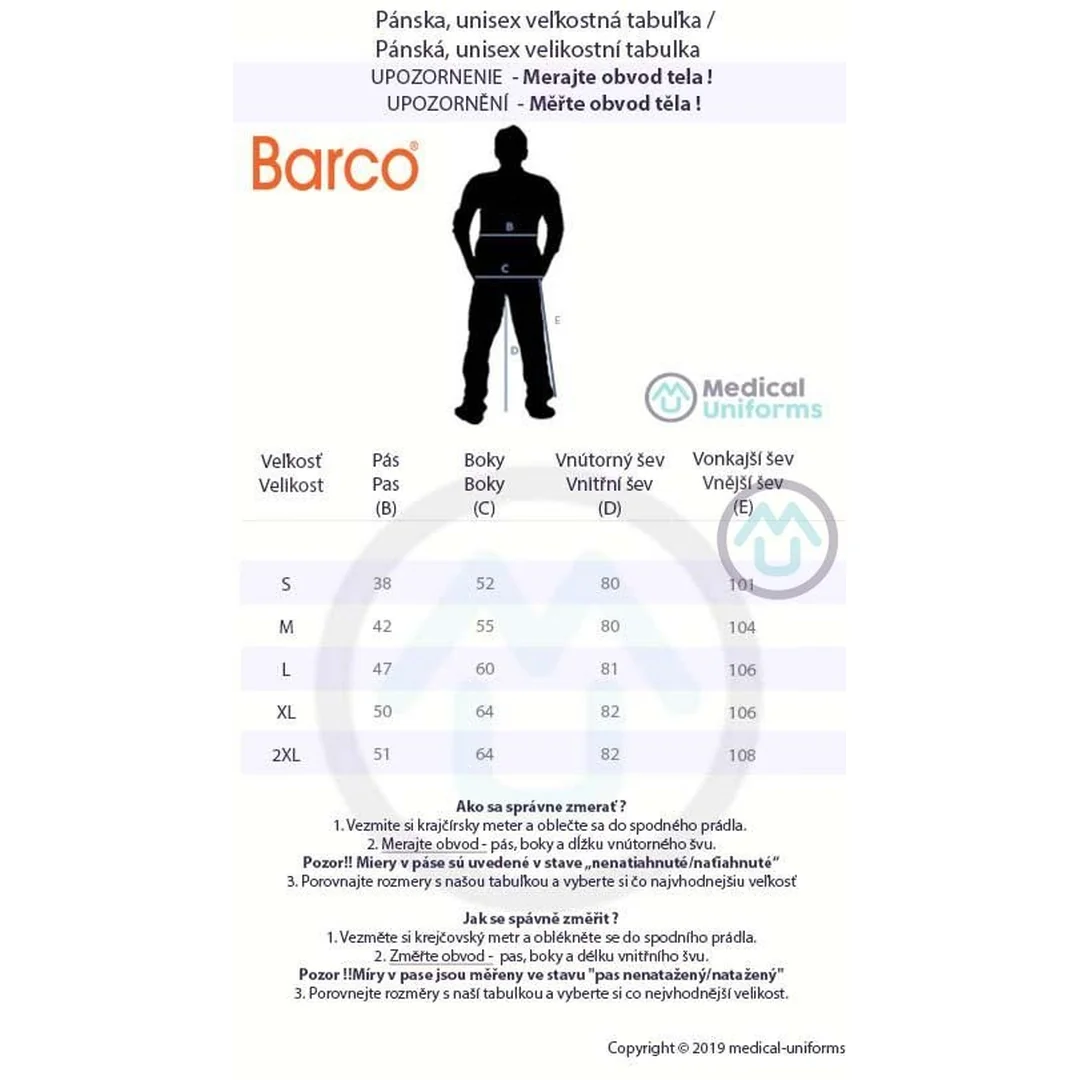 Pánske nohavice Barco WELLNESS STAR Pro-Tek ™ - námornícka modrá XS