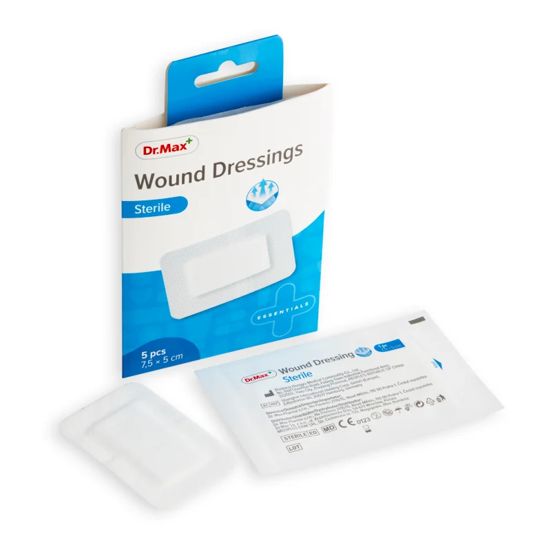 Dr. Max Wound Dressings Sterile 7,5 x 5 cm 1×5 ks, sterilná náplasť