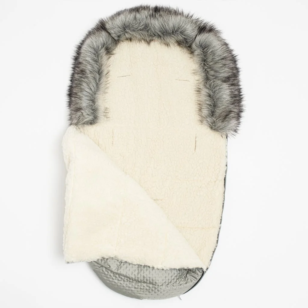 Zimný fusak New Baby Lux Wool grey , 20C53457