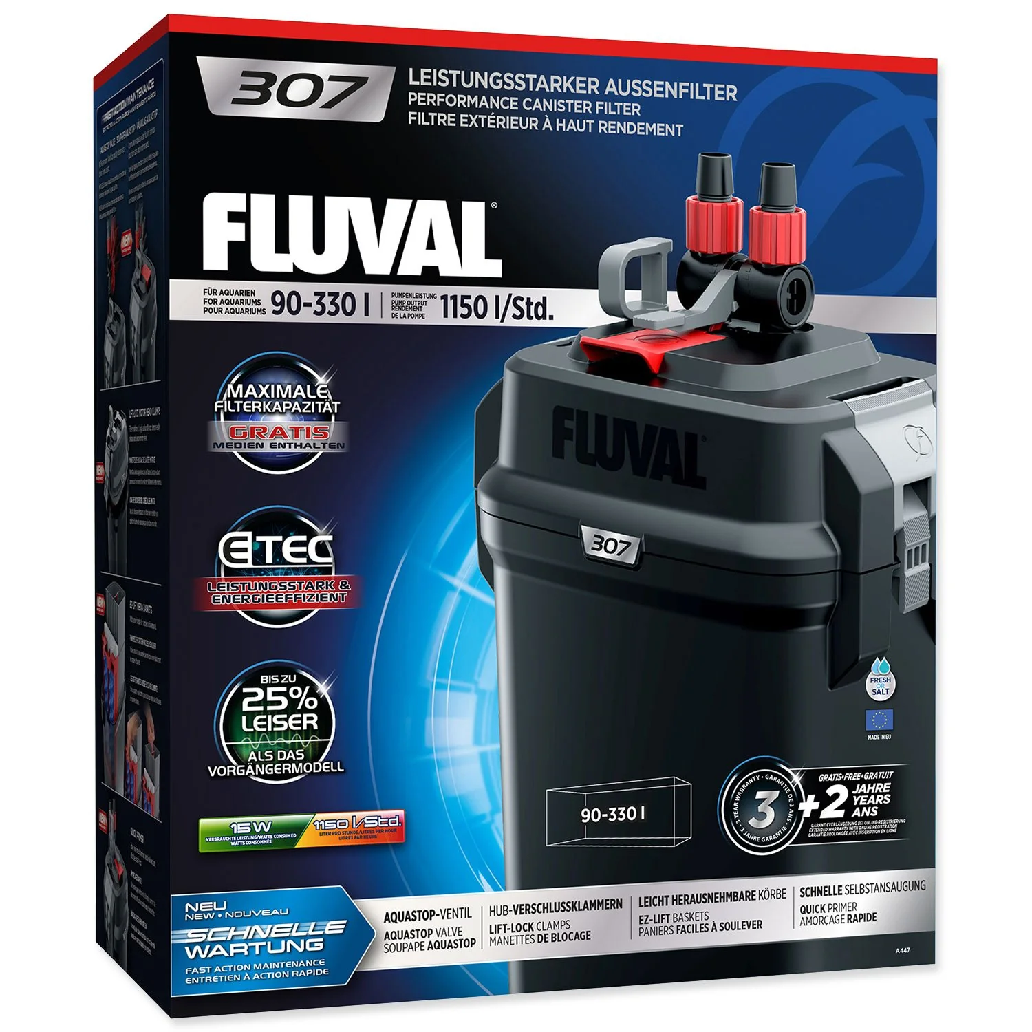 Filter 307 vonkajší, 1150l/h, 15W 307 vonkajší, 1150l/h, 15W