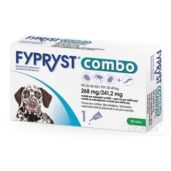 FYPRYST combo 268 mg/241,2 mg PSY 20-40 KG 1×2,68 ml, prípravok proti blchám