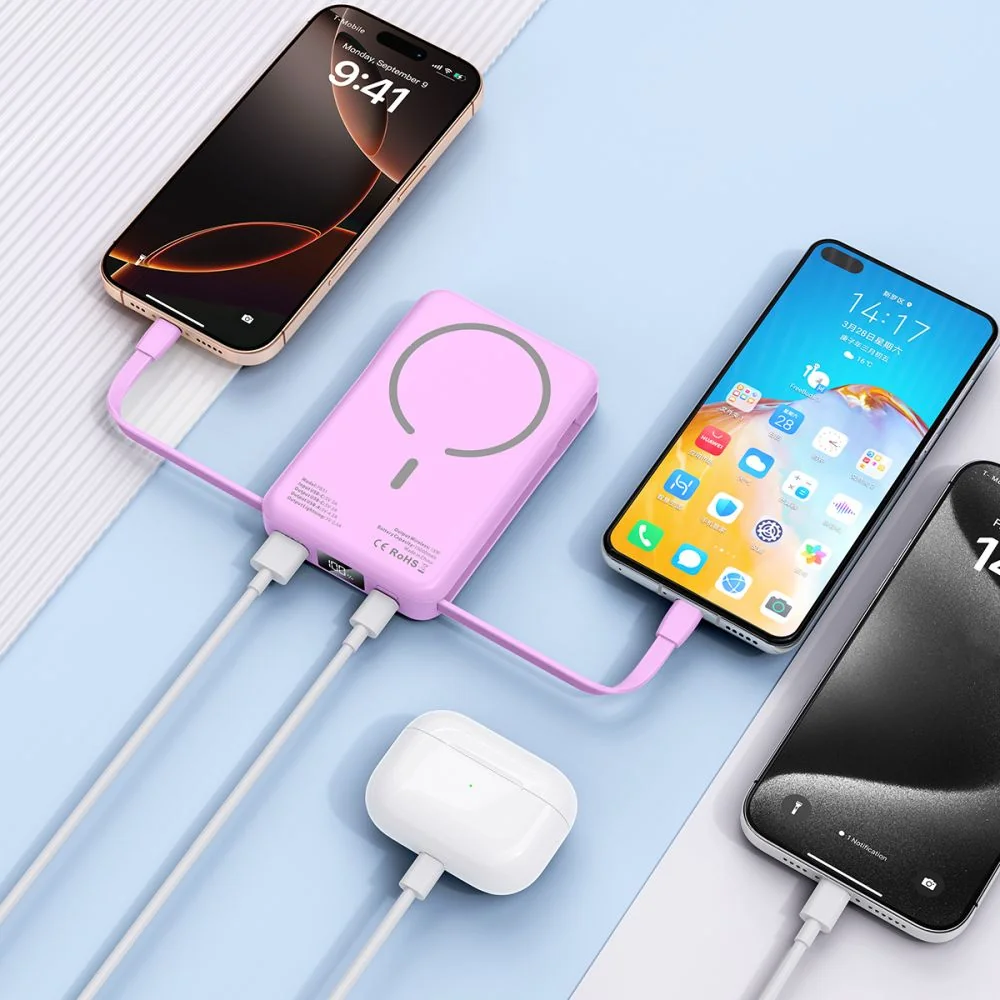 Tech-Protect PB31 LifeMag MagSafe Power Bank 10000mAh, fialový