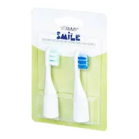 Vitammy Smile Náhradné Násady Na Detské Zubné Kefky Smile, Modrá/Zelená