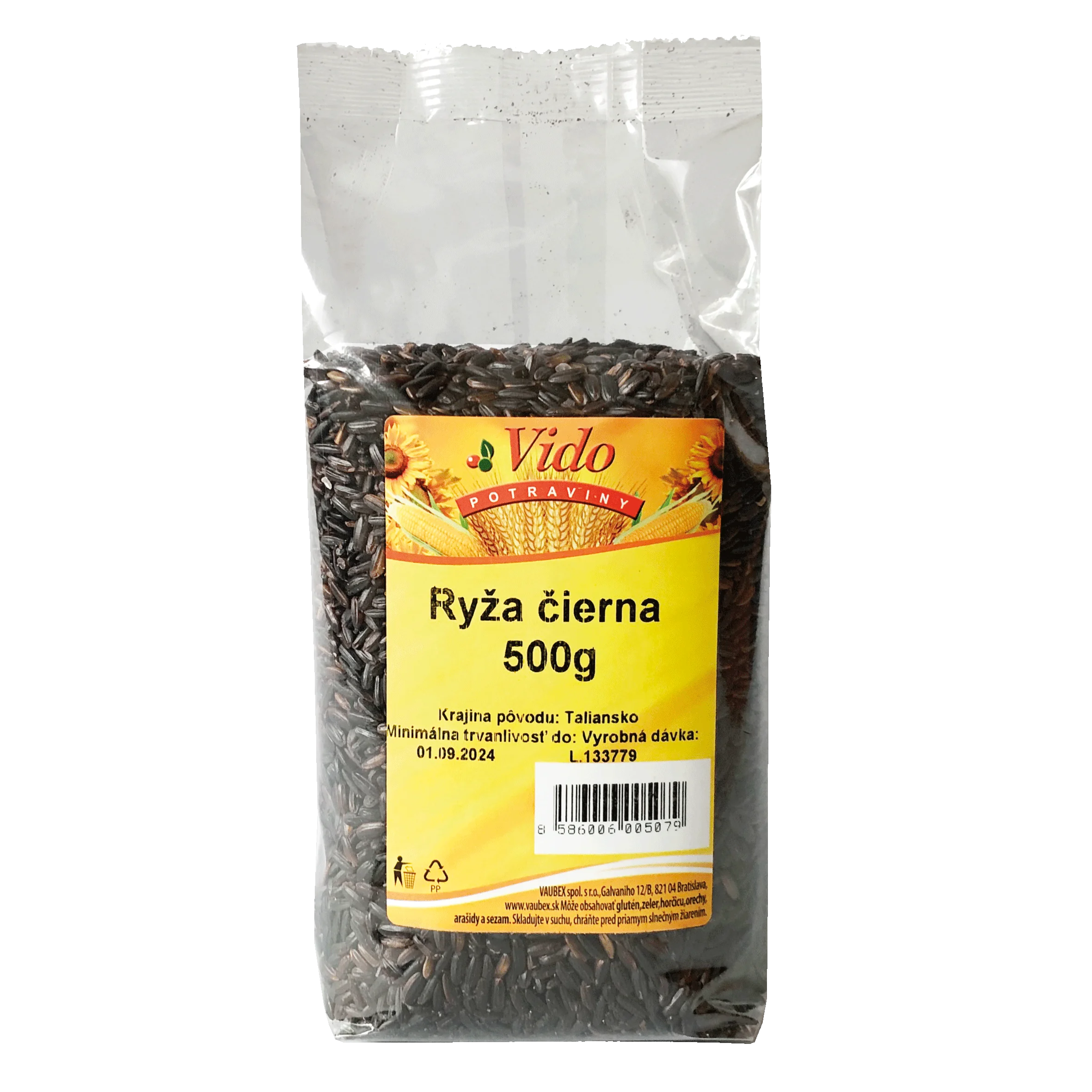 VIDO Ryža čierna - Venere 1×500 g, ryža