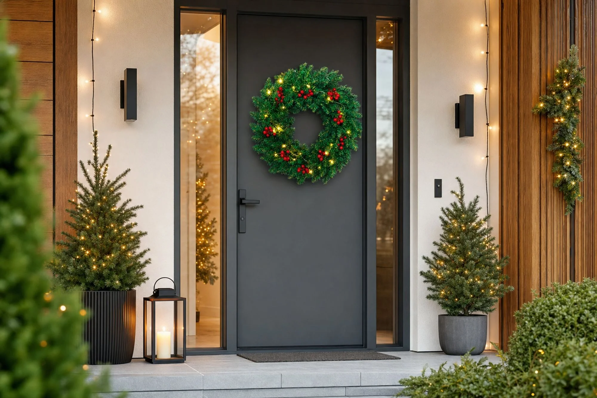 MagicHome vianočný LED veniec, 1 ks 20 LED teplá biela, IP20, 3xAA, 45 cm